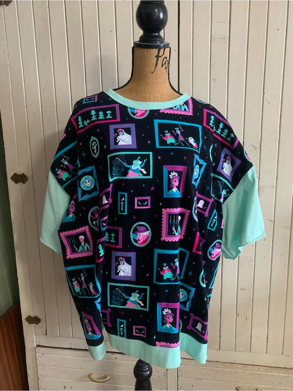 Disney Organic Cotton 3X Haunted Mansion Stretchy Comfy Slouchy Graphic T-Shirt